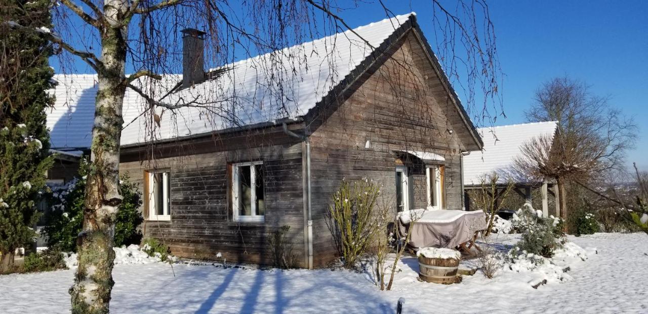 Gite De La Tuillere, Maison Contemporaine En Bois Avec Vue Et Piscine Saint-Aulaire Bagian luar foto